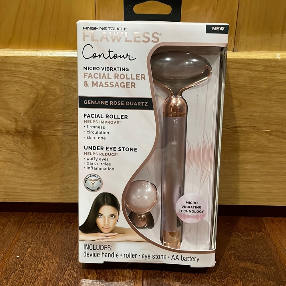Finishing Touch Flawless Contour Micro Vibrating Facial Roller & Massager